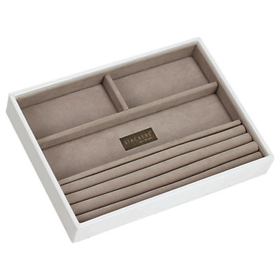 Stackers Jewellery 4-section Tray, White Stackers Jewellery 4-section Tray, White